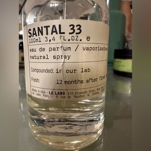 Almost* full bottle of Le labo Santal 33